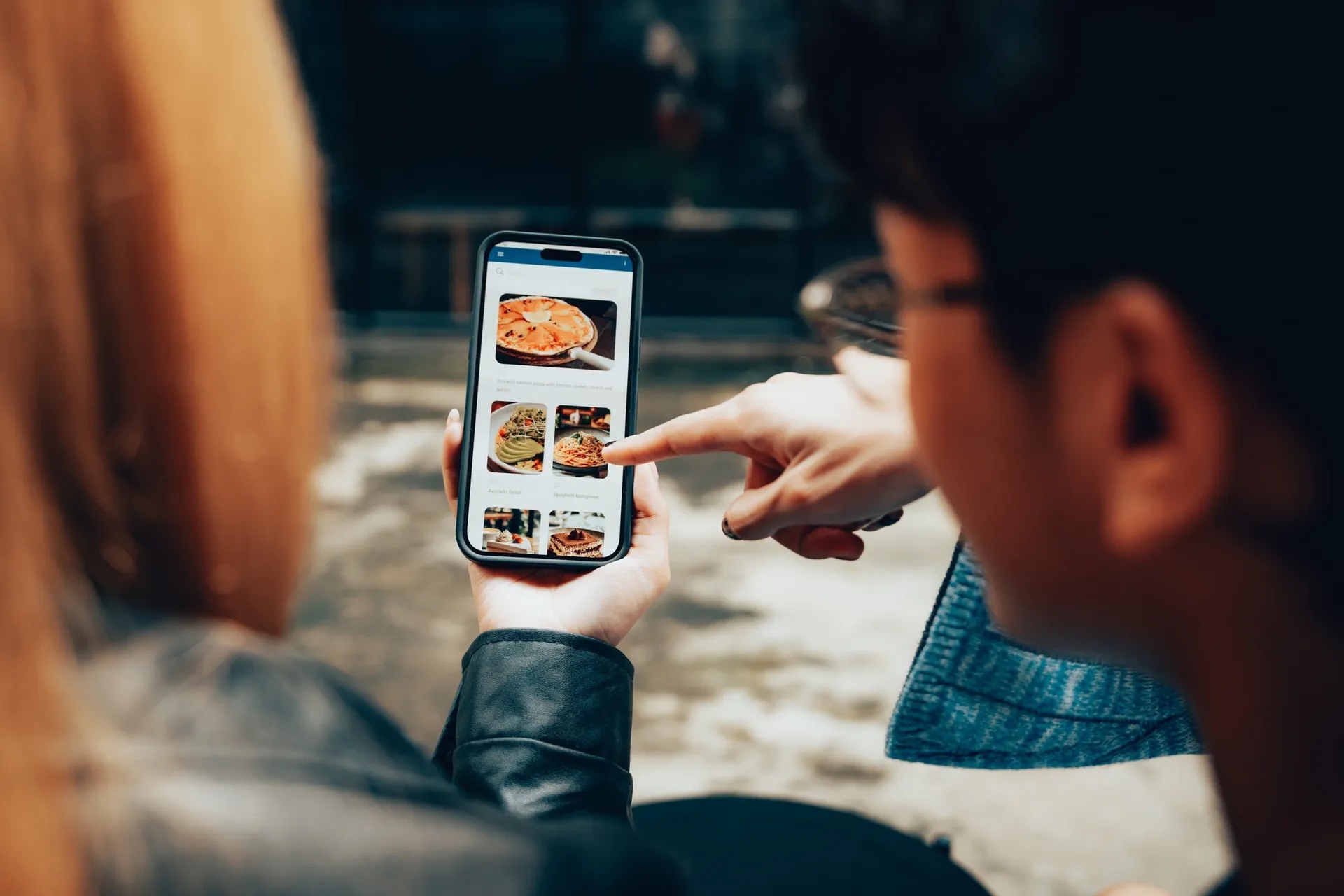 Friends sharing meal planning